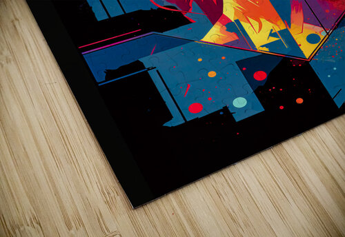Synthwave Red 002 Donnie Maynard Christianson puzzle