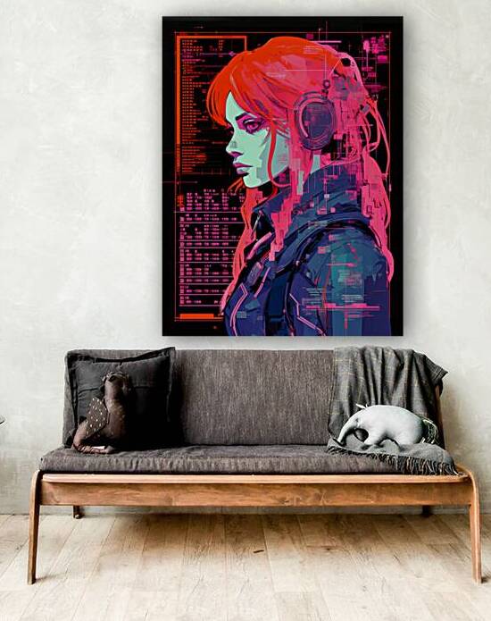 Synthwave Red 003 by Donnie Maynard Christianson