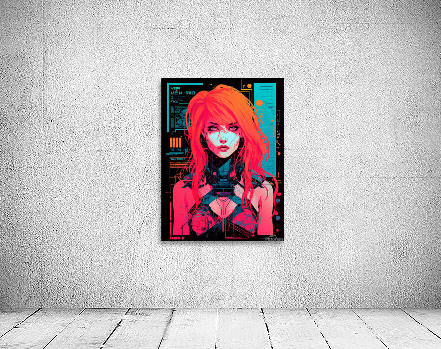 Synthwave Red 001 Wall Preview