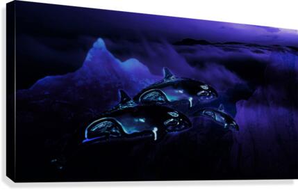 Purple Moon 11 Canvas Print