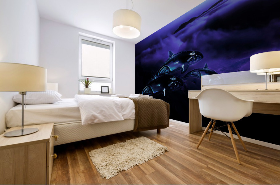 Purple Moon 1 Mural print