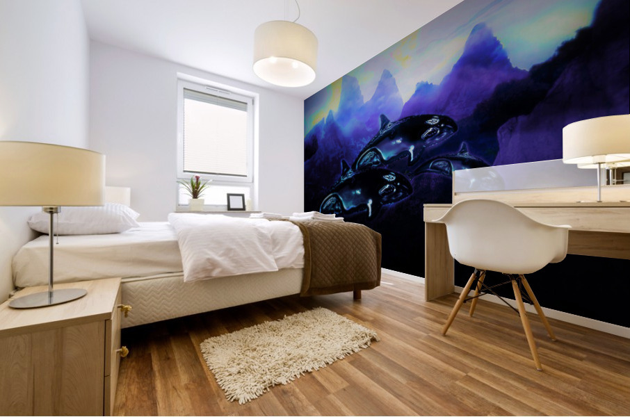 Purple Moon 7 Mural print