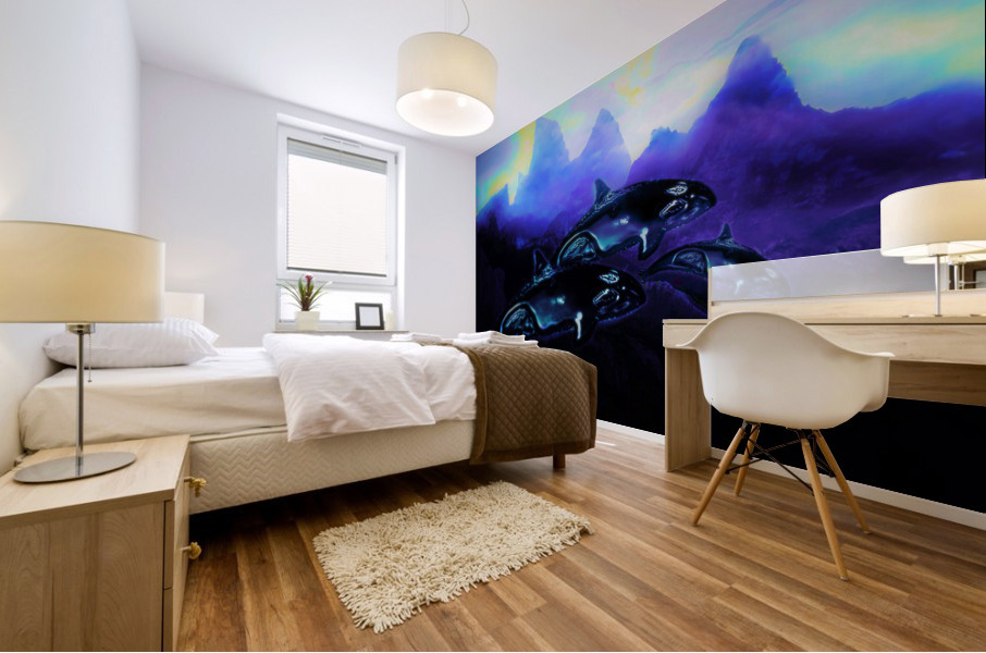 Purple Moon 9 Mural print