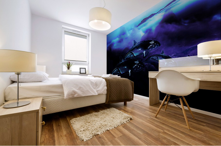 Purple Moon 5 Mural print