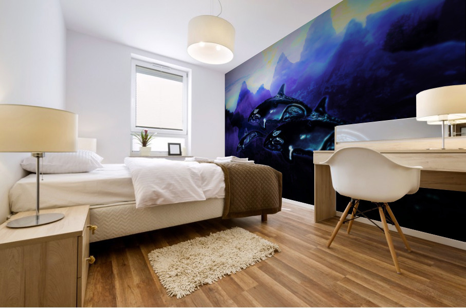 Purple Moon 8 Mural print