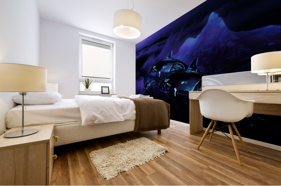 Purple Moon 12 Mural print