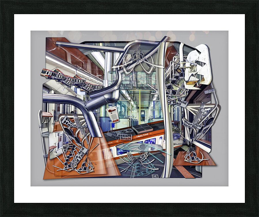 Leger s C Train Picture Frame print