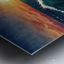 Leonardo Lightning XL Water color style for sea a Metal print