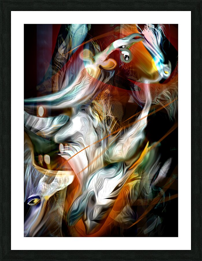 DEER DANCEFINAL Picture Frame print