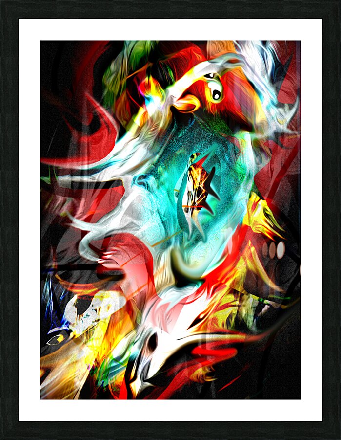 DEER DANCEFINAL3 Picture Frame print