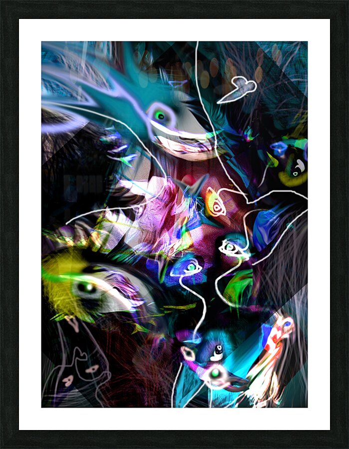 DEER DANCEFINALbescunt Picture Frame print