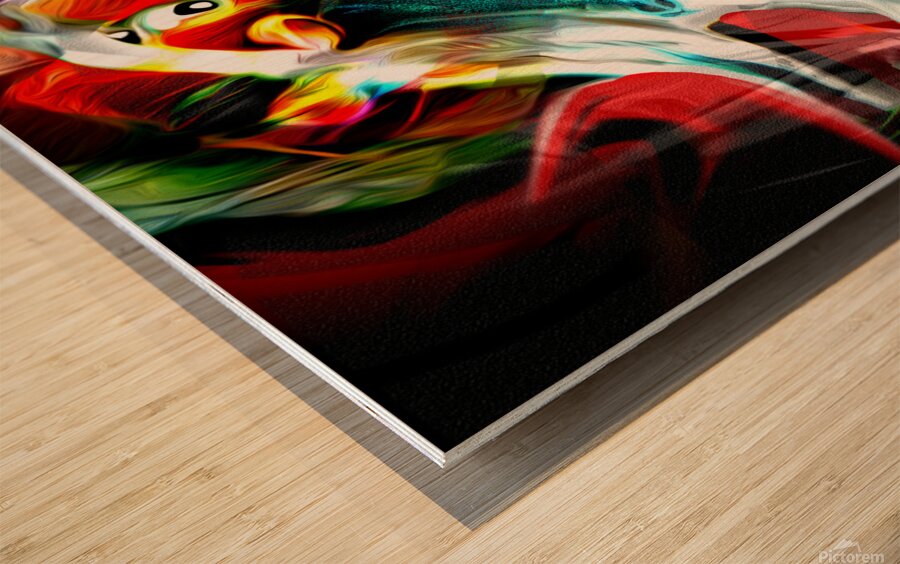 DEER DANCEFINAL3 Wood print