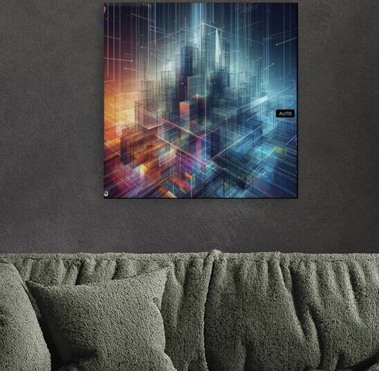 Geometric Abstract Art Reproduction