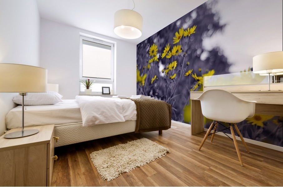 Still yellow Mural print