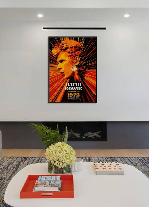 1972 David Bowie Ziggy Stardust Concert Poster  by Back Stage Archives