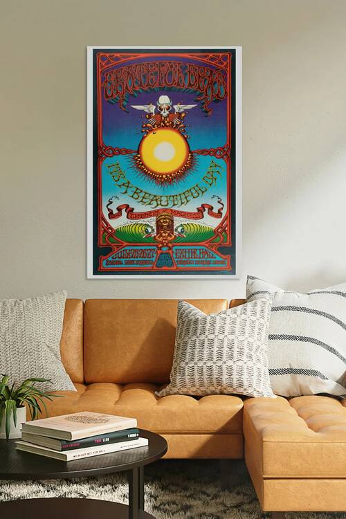 Grateful Dead 1968 Rare Hawaiian Aoxomoxoa Concert Poster by Back Stage Archives