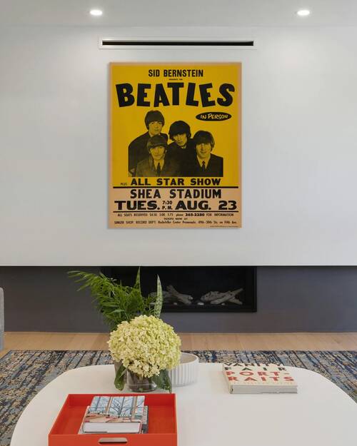 The Beatles 1966 Shea Stadium NY Concert Poster by Back Stage Archives
