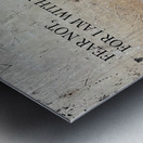 FEAR NOT  Metal print