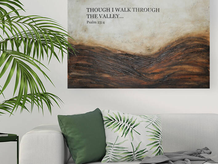 Psalms 23:4 by Anita Romo Ivaschenko
