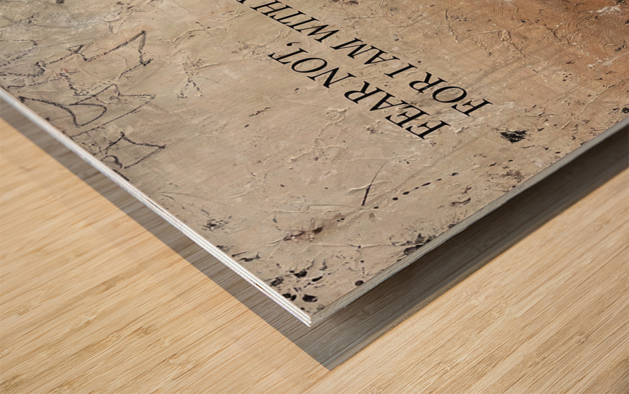 FEAR NOT  Wood print