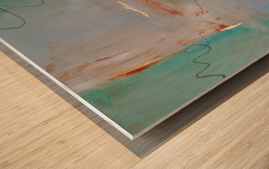 Green Rust Wood print