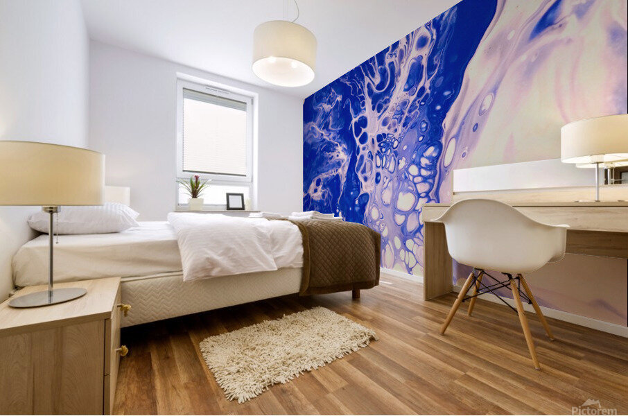 Blue Wave 0 Mural print