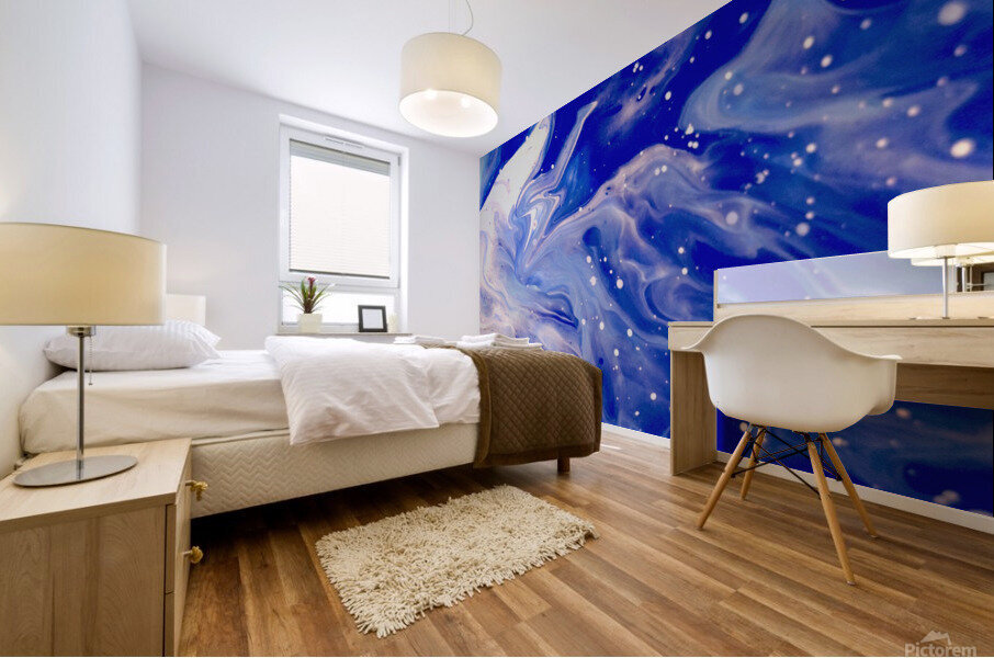 Blue Wave 1 Mural print