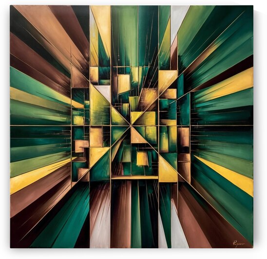 Abstract and Cubist Art: A Study of Paul Klees Dynamic Composition by MossArt