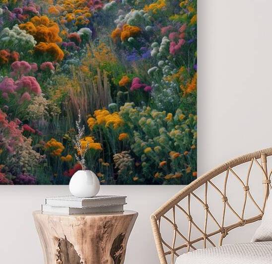 Wildflower Waltz: A Kaleidoscope of Natures Brilliance by MossArt