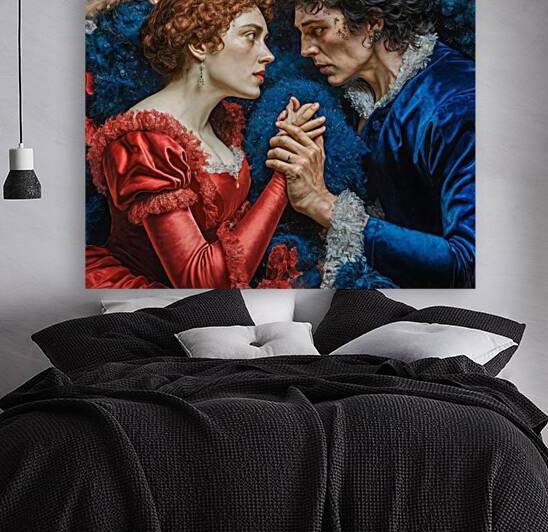 a captivating and intricate painting of two star by MossArt