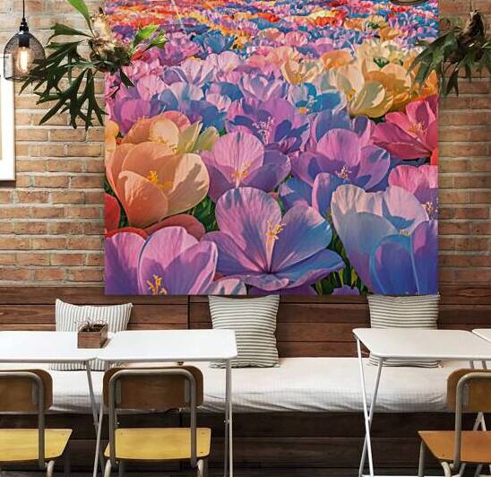 Symphony of Colors: A Field of 7000 Vibrant Blooms by MossArt