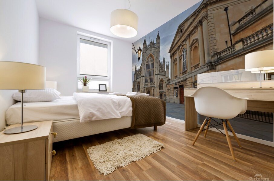 Bath Abbey and Roman Baths Mural print
