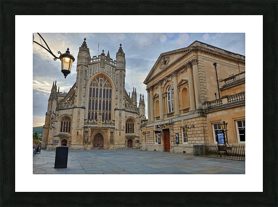 Bath Abbey and Roman Baths Picture Frame print