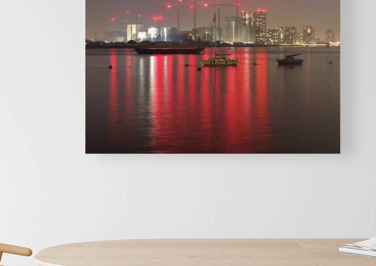 Red Lights on the Thames by Antony Robinson