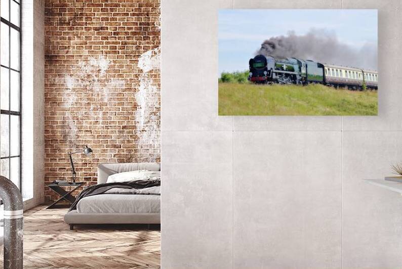 Vintage green steam train by Antony Robinson