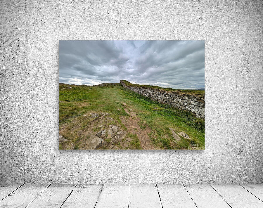 Hadrians wall under a dramatic sky Wall Preview