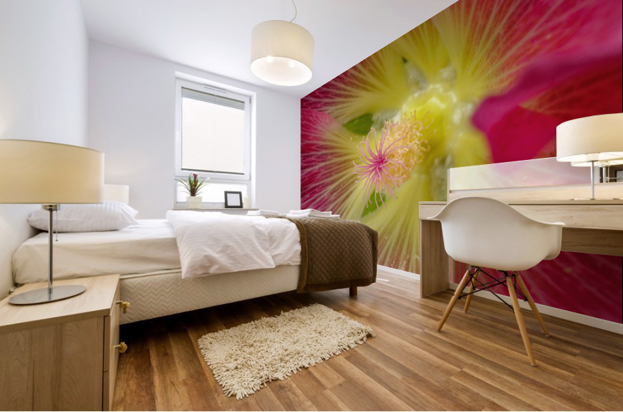 Rose tremiere Mural print