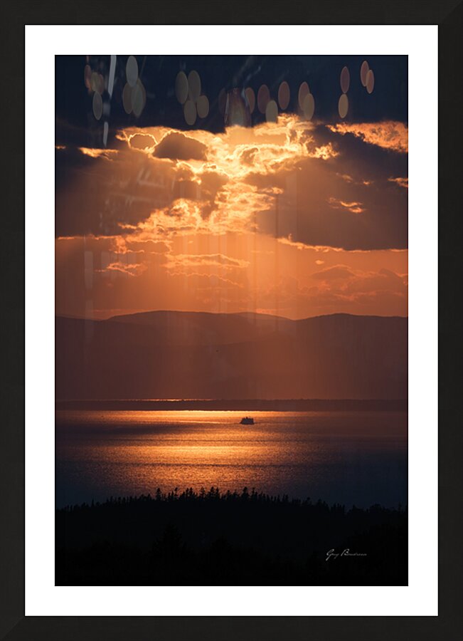 Fin du jour Picture Frame print
