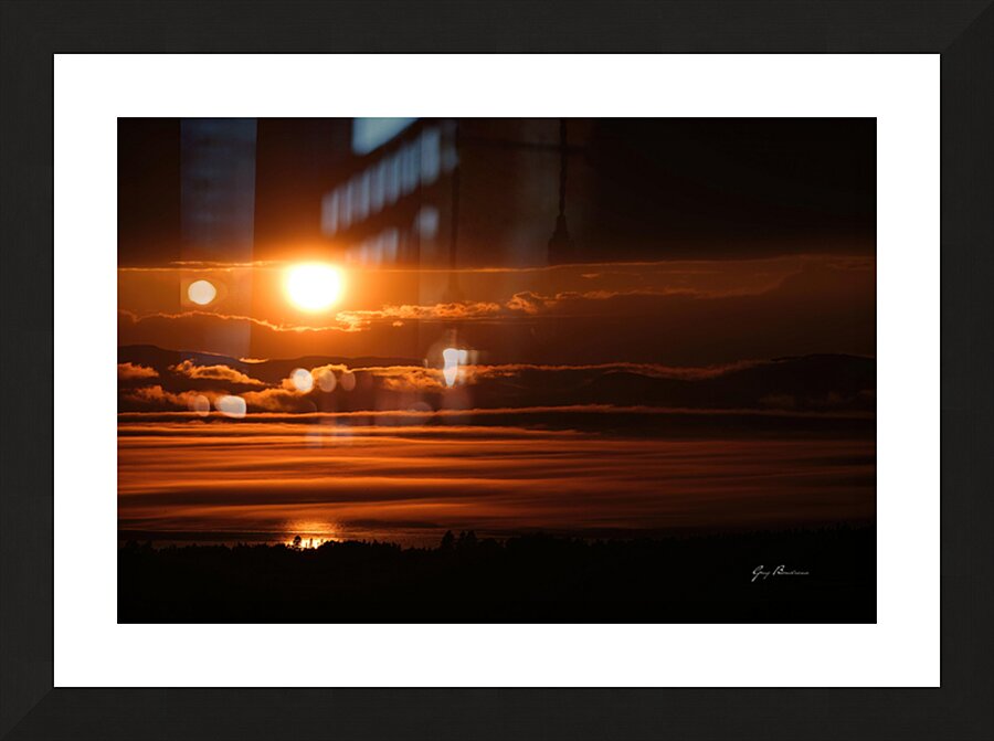 Mer de feu Picture Frame print