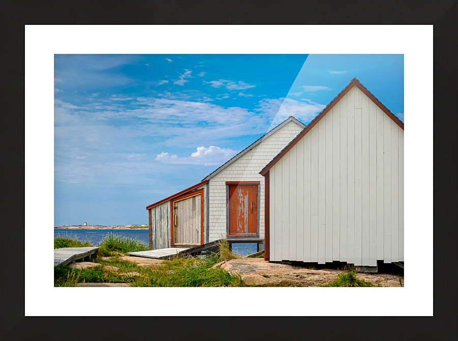 Les Galets Picture Frame print