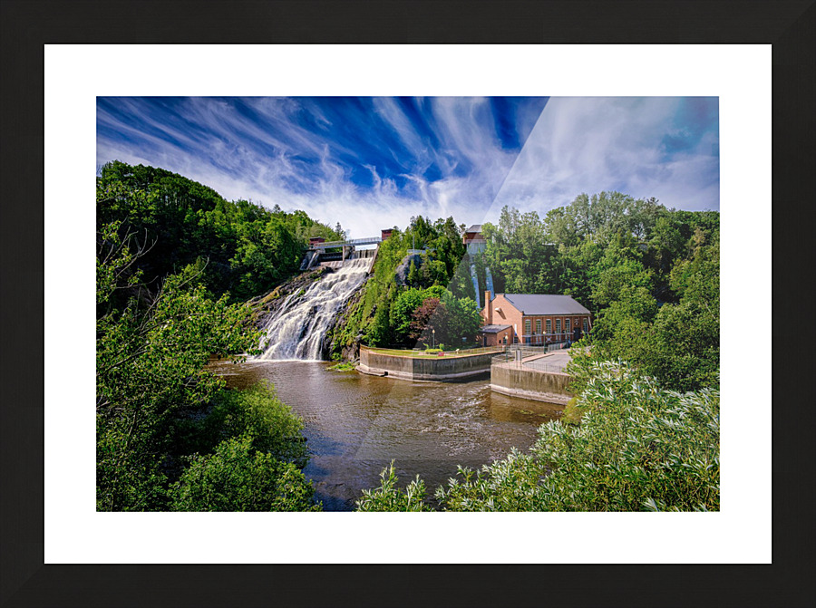 Parc des chutes Picture Frame print