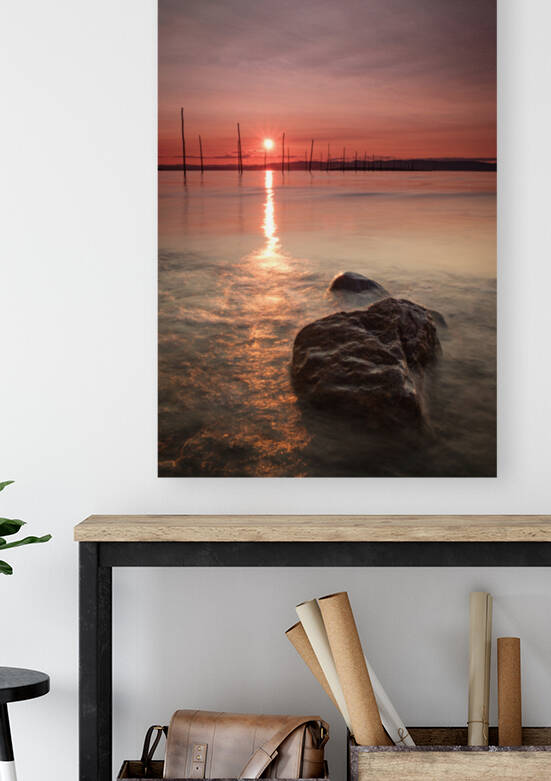Fascine au soleil couchant by Guy Boudreau