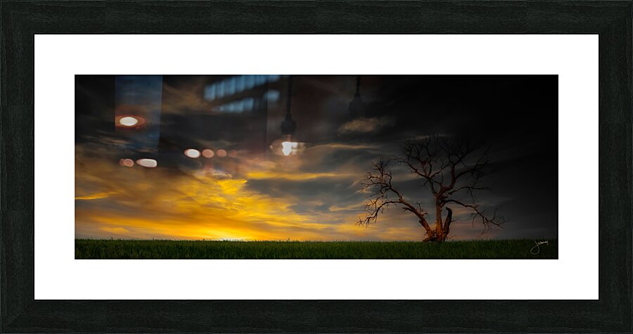 Sunset Over Wounded Knee Picture Frame print