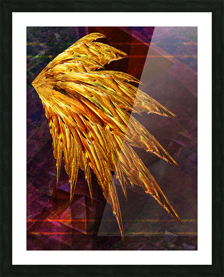 Icarus right wing Picture Frame print