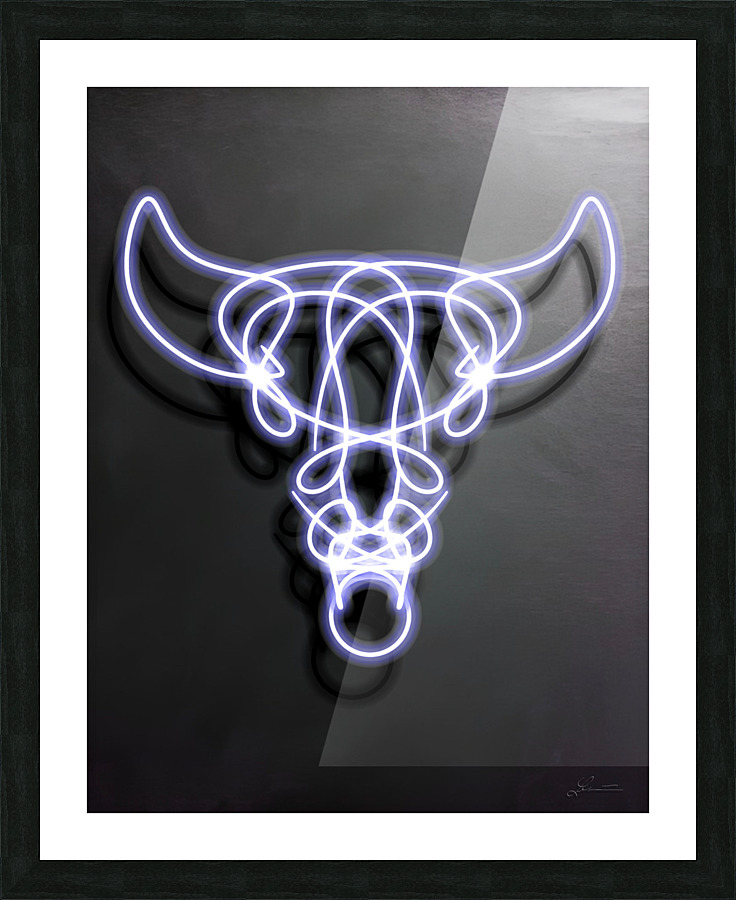 Horns Picture Frame print
