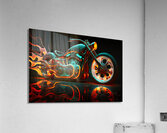 Chrome Blaze Acrylic Print