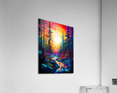 Bold Flat Color Aspen Acrylic Print