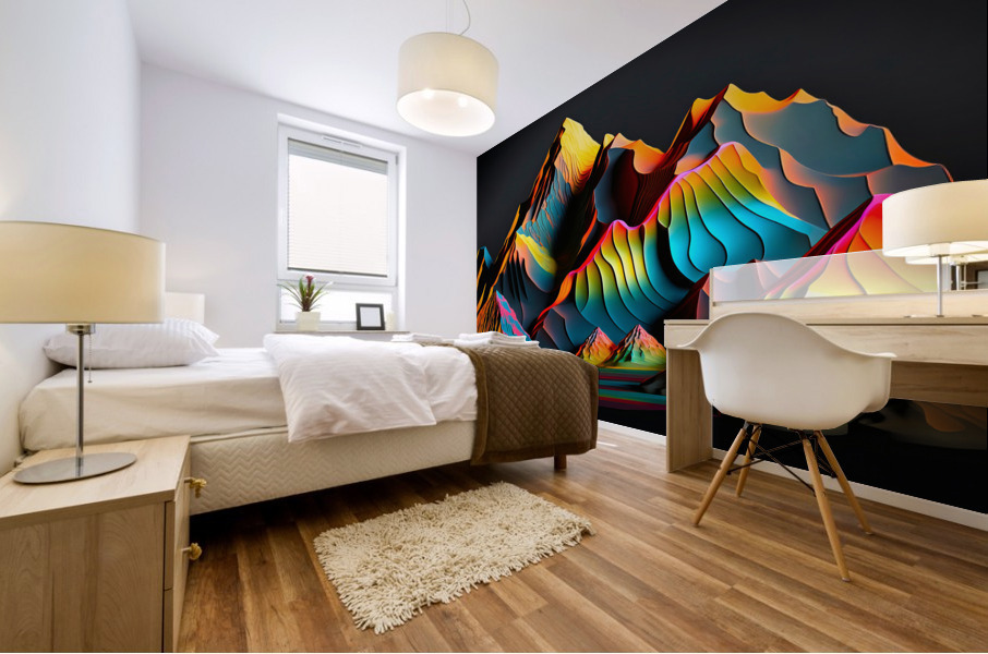 Vivid Ranges Mural print