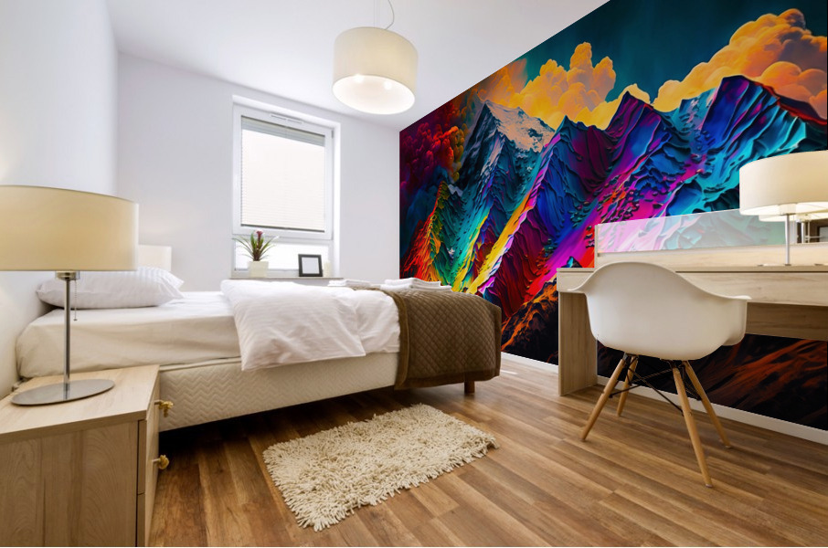 Chromatic Peaks Mural print