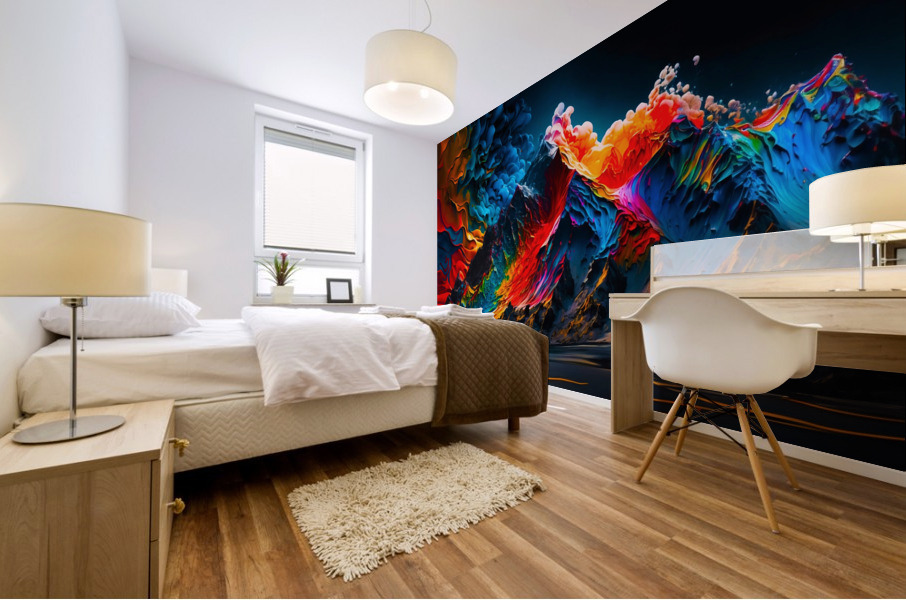 Sculpted Horizons Mural print